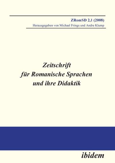 Zeitschrift für Romanische Sprachen und ihreDidaktik