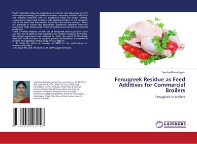 Fenugreek Residue as Feed Additives for Commercial Broilers