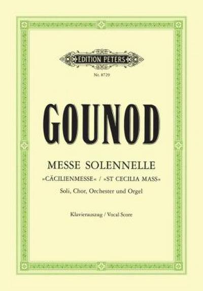 Messe solennelle "St Cecilia Mass" (Vocal Score)
