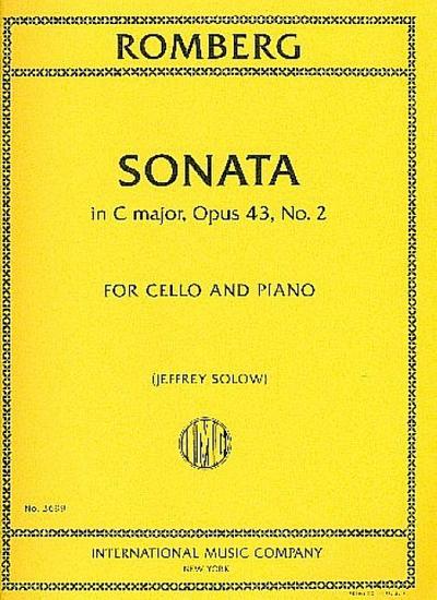 Sonata in C Major op.43,2for cello and piano