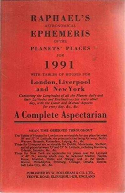 Raphael’s Astronomical Ephemeris