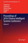 Proceedings of 2016 Chinese Intelligent Systems Co