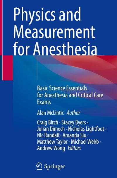 Physics and Measurement for Anesthesia