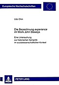 Die Bezeichnung "experience" im Werk John Deweys