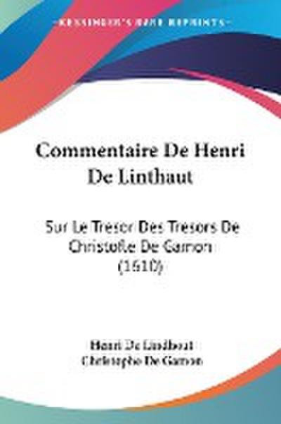 Commentaire De Henri De Linthaut