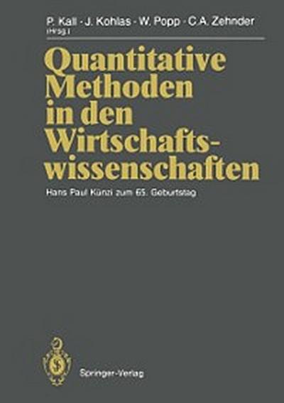 Quantitative Methoden in den Wirtschaftswissenschaften