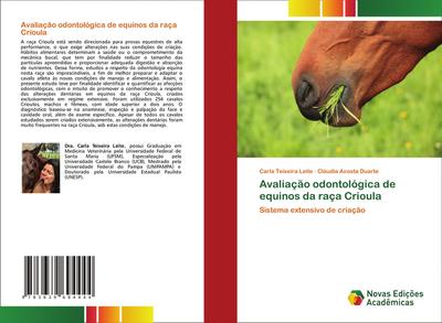 Avaliação odontológica de equinos da raça Crioula