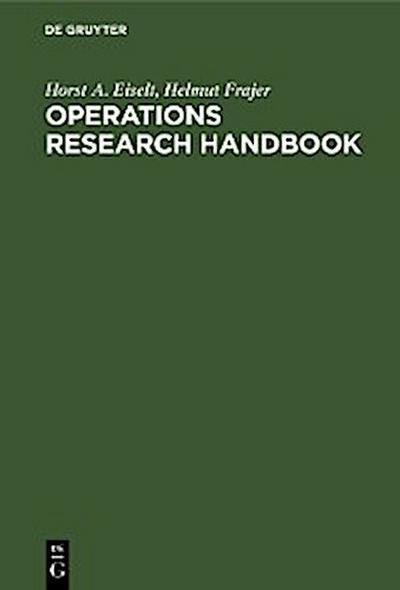 Operations research handbook