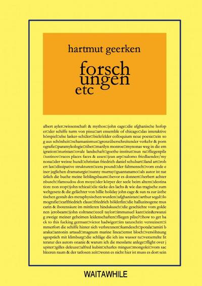 forschungen etc