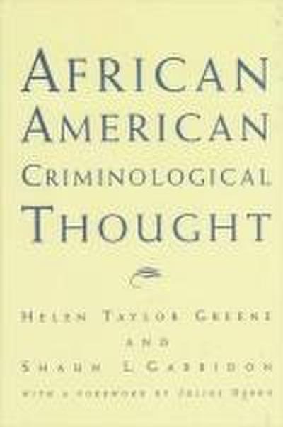 African American Criminological Thought