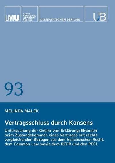 Vertragsschluss durch Konsens