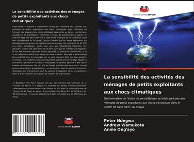La sensibilité des activités des ménages de petits exploitants aux chocs climatiques