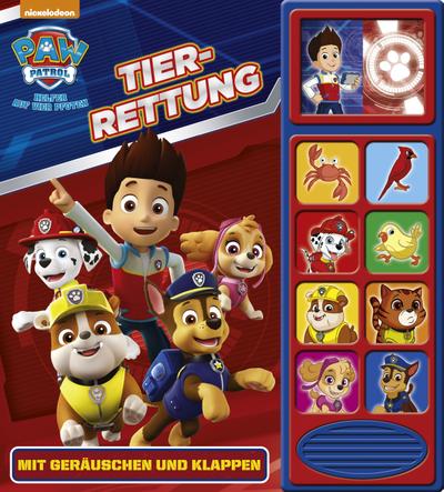PAW Patrol Tier-Rettung - Klappen-Geräusche-Buch mit 10 pfotastischen Geräuschen für Kinder ab 3 Jahren