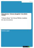 Orson Welles: Citizen Kane - Eine filmische Analyse