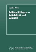 Political Efficacy Reliabilität und Validität