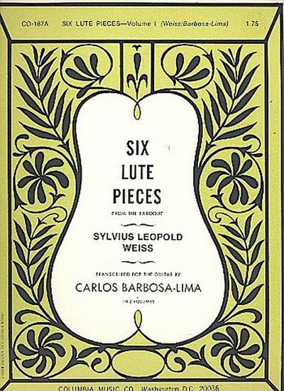 6 lute pieces from the baroque vol.1 (nos. 1-3)for guitar