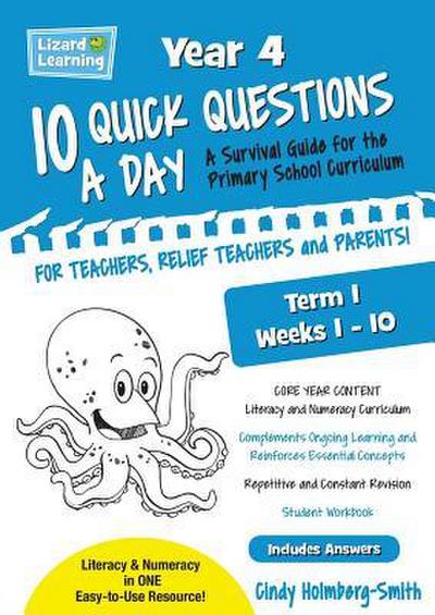 Lizard Learning 10 Quick Questions A Day Year 4 Term 1