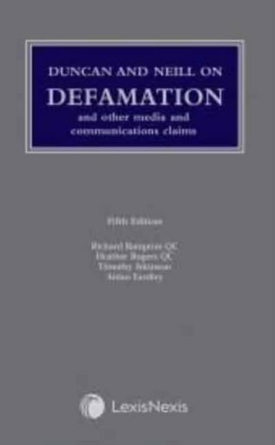 Duncan and Neill on Defamation
