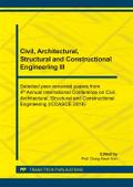 Civil, Architectural, Structural and Constructional Engineering III