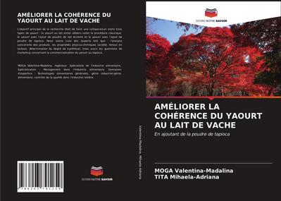 AMÉLIORER LA COHÉRENCE DU YAOURT AU LAIT DE VACHE