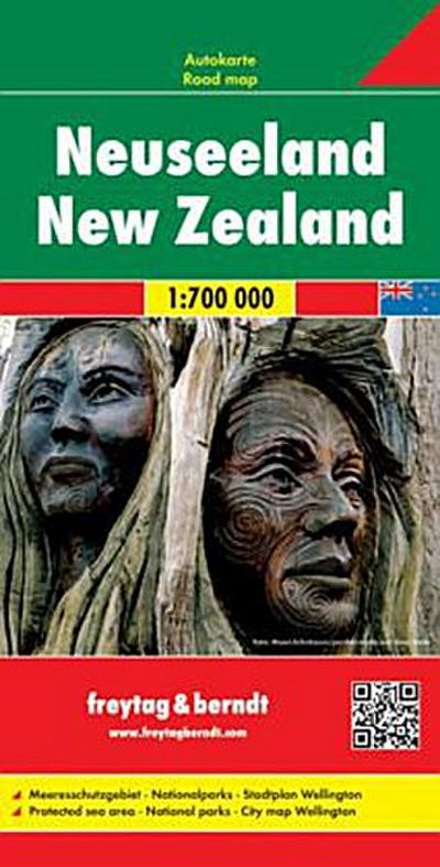 Neuseeland 1 : 700 000 mit Stadtplan Wellington