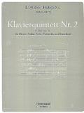 Quintett E-Dur Nr.2 op.31 für Violine, Viola,Violoncello, Kontrabass und Klavier