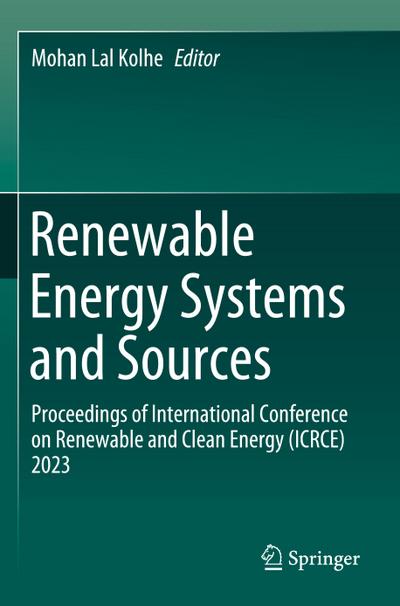 Renewable Energy Systems and Sources
