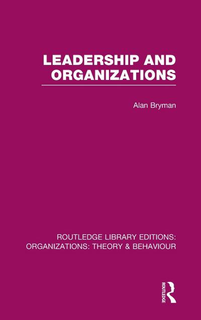 Leadership and Organizations (RLE