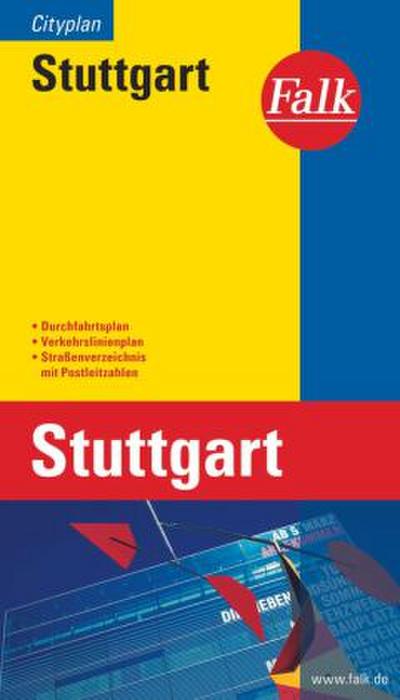 Falk Cityplan Stuttgart 1:20 000