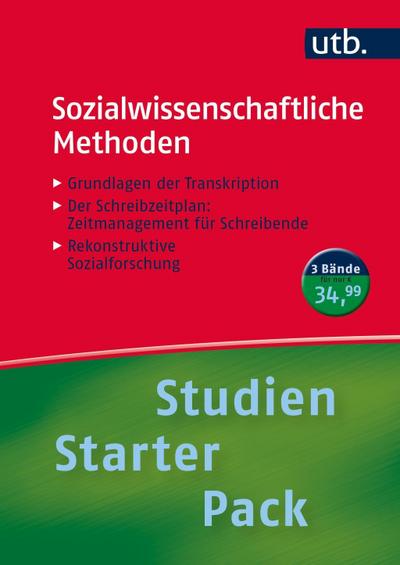 Studien-Starter-Pack Sozialwissenschaftliche Methoden, 3 Bde.