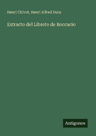 Estracto del Libreto de Boccacio
