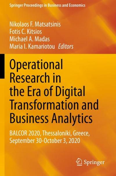 Operational Research in the Era of Digital Transformation and Business Analytics