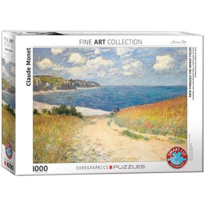 Strandweg zwischen Weizenfeldern von Claude Monet 1000 Teile