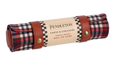 Pendleton Red Black Check Pattern Chess & Checkers