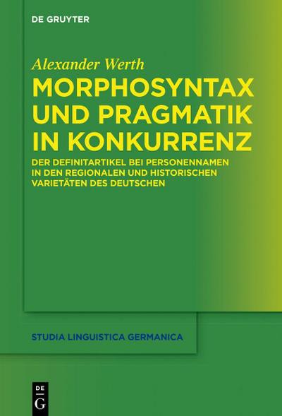 Morphosyntax und Pragmatik in Konkurrenz