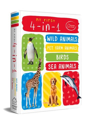 My First 4 in 1: Wild Animals, Pet and Farm Animals, Birds, Sea Animals