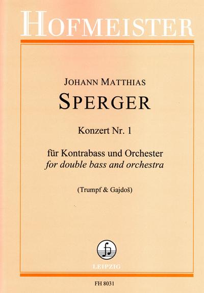 Konzert Nr. 1 für Kontrabass und Orchester / Partitur
