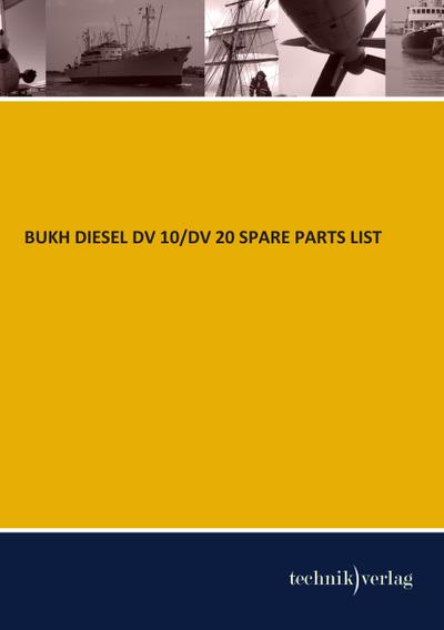 BUKH DIESEL DV 10/DV 20 SPARE PARTS LIST