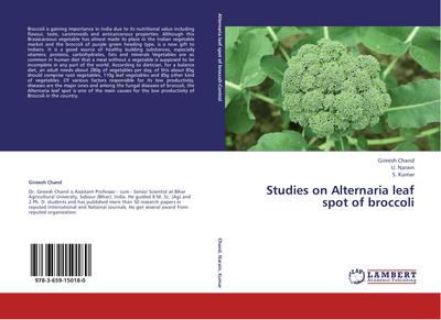 Studies on Alternaria leaf spot of broccoli
