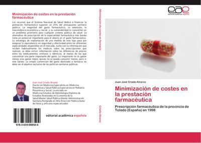 Minimización de costes en la prestación farmacéutica