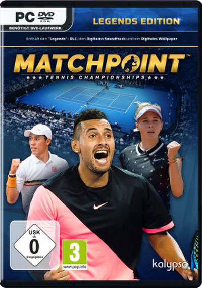 Matchpoint - Tennis Championships Legends Edition, 1 DVD-ROM, 1 DVD-ROM