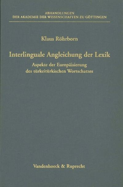 Interlinguale Angleichung der Lexik