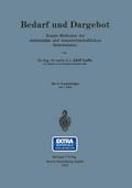 Bedarf und Dargebot
