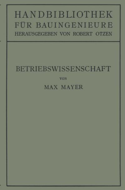 Betriebswissenschaft