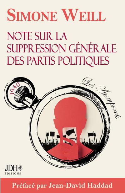 Note sur la suppression générale des partis politiques