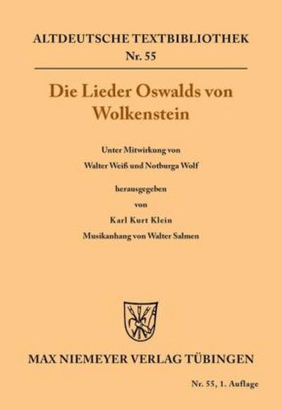 Die Lieder Oswalds von Wolkenstein