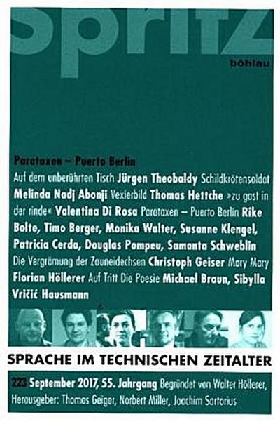 Sprache im technischen Zeitalter Parataxen - Puerto Berlin