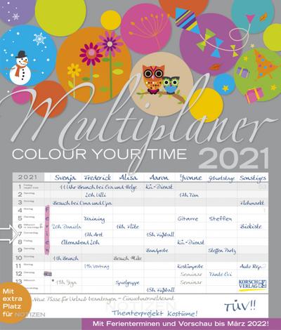 Multiplaner - Colour your time 2021