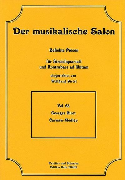 Carmen-Medley für Streichquartett,Kontrabass ad lib
