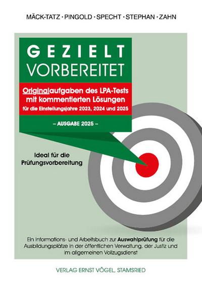 Gezielt vorbereitet Originalaufgaben des LPA-Tests mit kommentierten Lösungen. Ideal für die Prüfungsvorbereitung -Ausgabe 2025